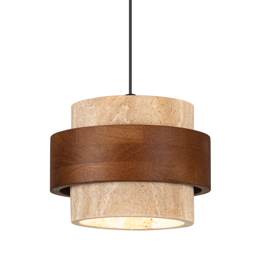 Suspension sur câble SUSAN 1xGX53/15W/230V, marron/beige