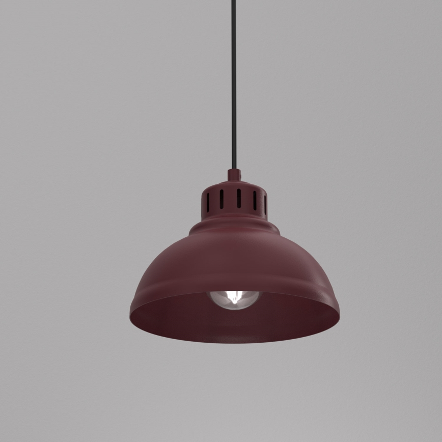Suspension sur câble SVEN 1xE27/15W/230V bordeaux