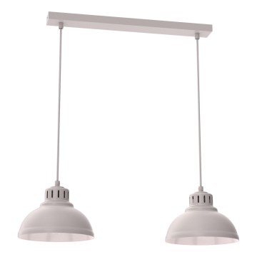 Suspension sur câble SVEN 2xE27/15W/230V crème