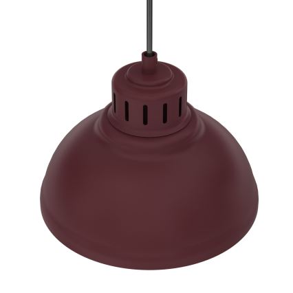 Suspension sur câble SVEN 3xE27/15W/230V bordeaux