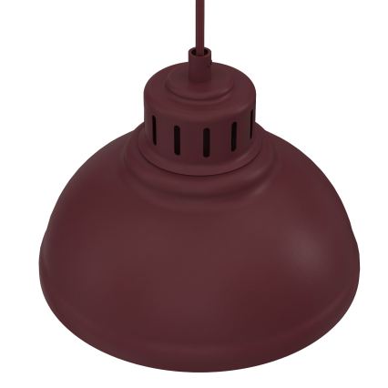 Suspension sur câble SVEN 4xE27/15W/230V bordeaux