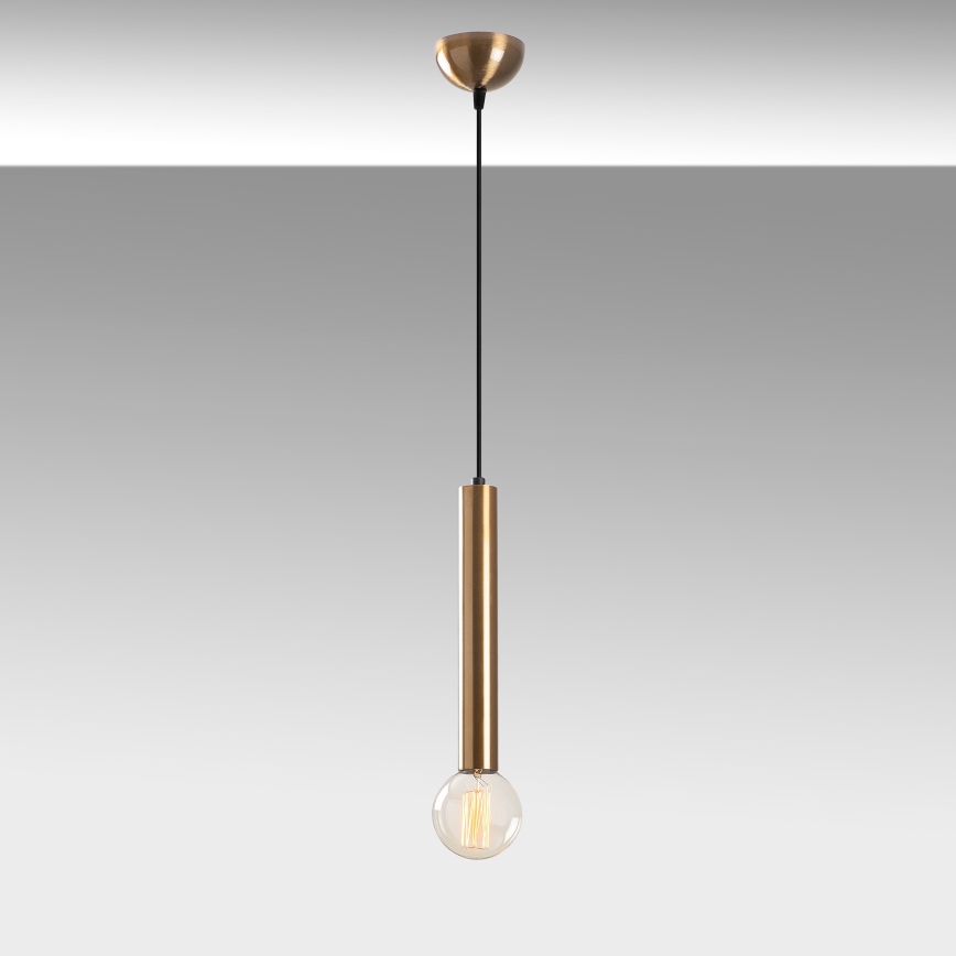Suspension sur câble TEMPO 1xE27/40W/230V dorée