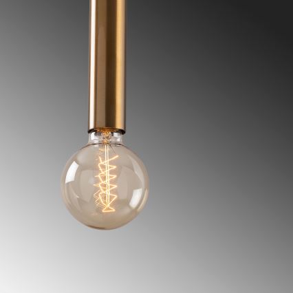 Suspension sur câble TEMPO 1xE27/40W/230V dorée