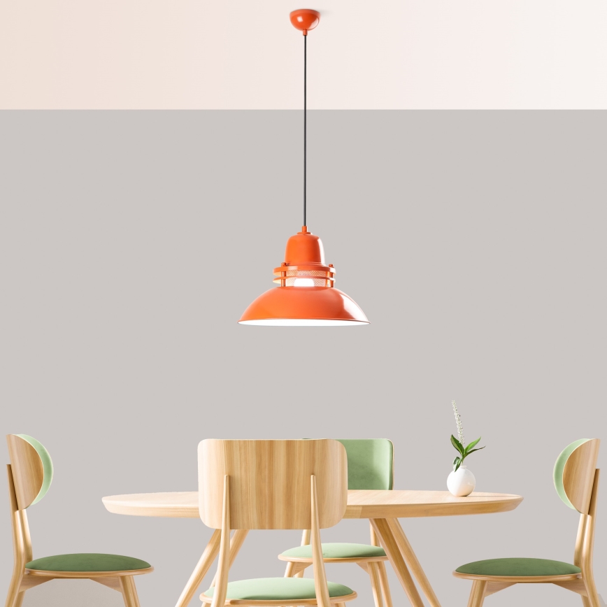 Suspension sur câble TIBET 1xE27/40W/230V orange