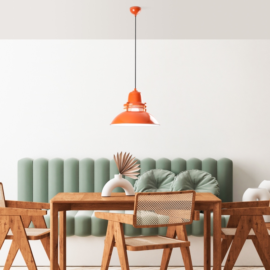Suspension sur câble TIBET 1xE27/40W/230V orange