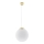 Suspension sur câble TOYA 1xE27/60W/230V Ø 30 cm blanc/doré