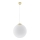 Suspension sur câble TOYA 1xE27/60W/230V Ø 40 cm blanc/doré