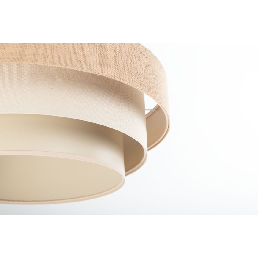 Suspension sur câble TRINITI 1xE27/60W/230V Ø 40 cm beige/crème
