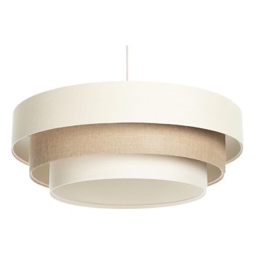 Suspension sur câble TRINITI 1xE27/60W/230V Ø 40 cm crème/beige