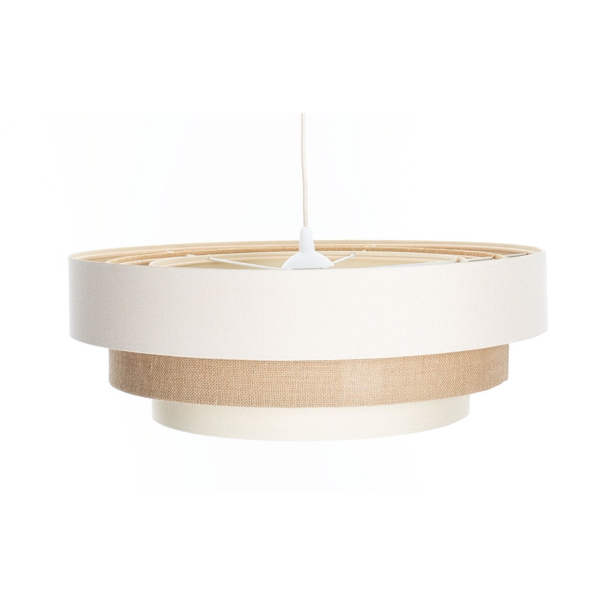 Suspension sur câble TRINITI 1xE27/60W/230V Ø 40 cm crème/beige