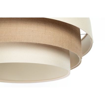 Suspension sur câble TRINITI 1xE27/60W/230V Ø 40 cm crème/beige