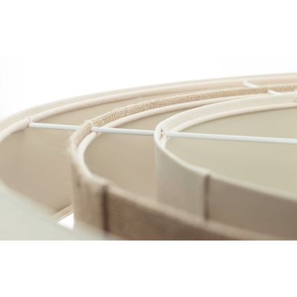 Suspension sur câble TRINITI 1xE27/60W/230V Ø 40 cm crème/beige