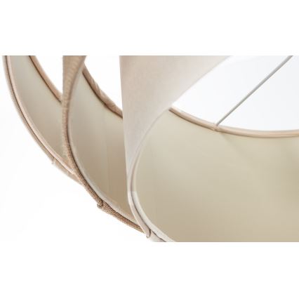 Suspension sur câble TRINITI 1xE27/60W/230V Ø 40 cm crème/beige