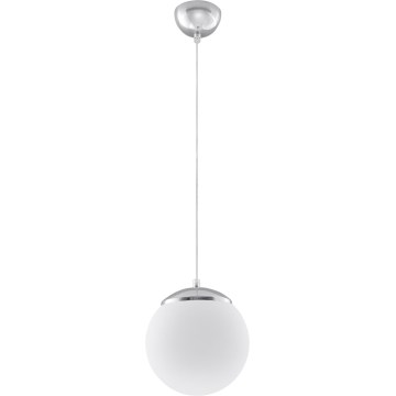 Suspension sur câble UGO 1xE27/15W/230V Ø 20 cm blanche