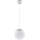 Suspension sur câble UGO 1xE27/15W/230V Ø 20 cm blanche