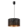 Suspension sur câble ULLE 1xE27/15W/230V noire