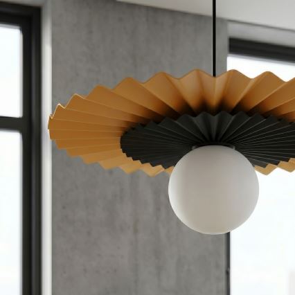 Suspension sur câble UMBRA 1xG9/8W/230V noir/orange