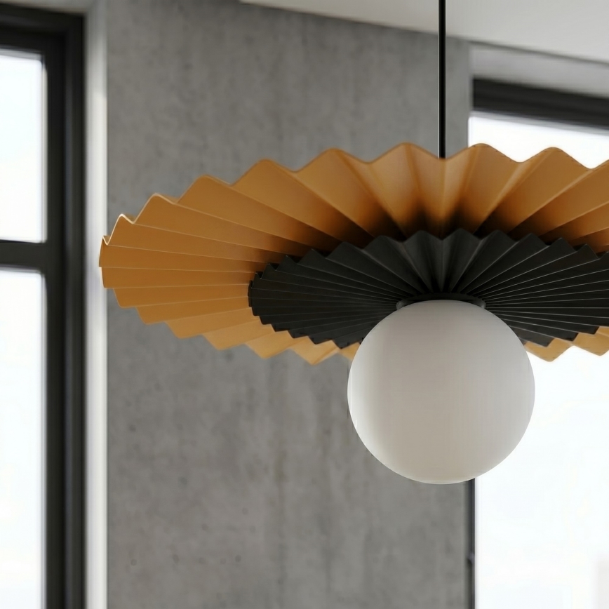 Suspension sur câble UMBRA 1xG9/8W/230V noir/orange