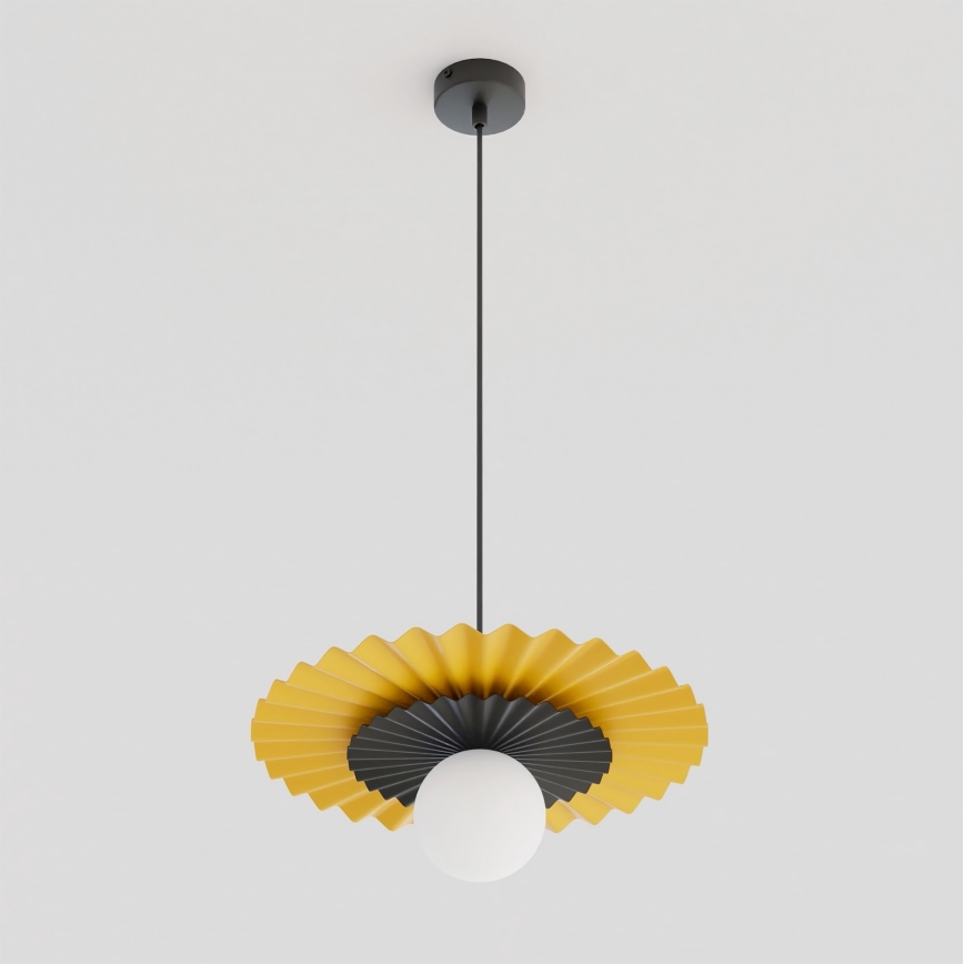 Suspension sur câble UMBRA 1xG9/8W/230V noir/orange