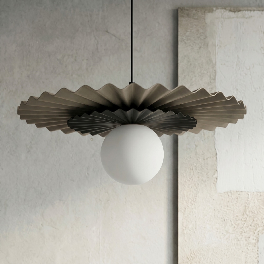 Suspension sur câble UMBRA 1xG9/8W/230V noire/beige