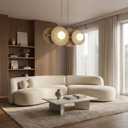Suspension sur câble UMBRA 4xG9/8W/230V beige