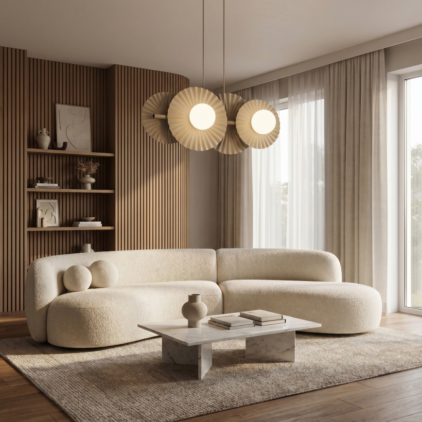 Suspension sur câble UMBRA 4xG9/8W/230V beige