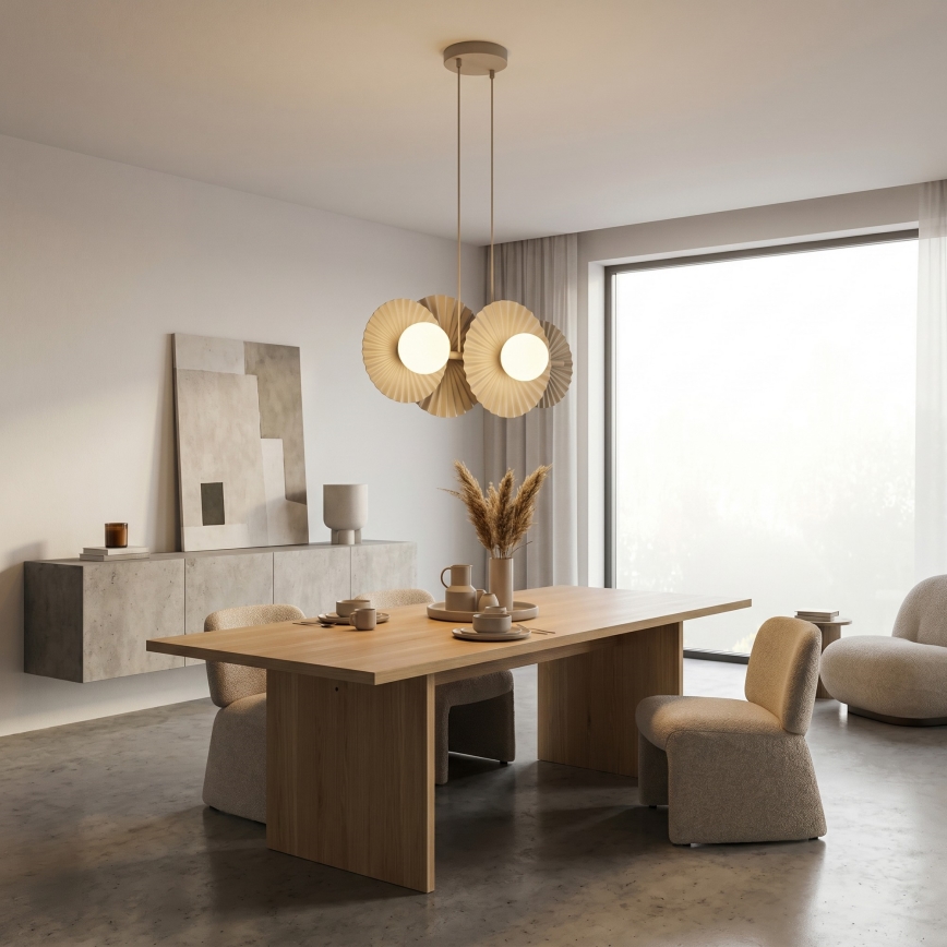 Suspension sur câble UMBRA 4xG9/8W/230V beige