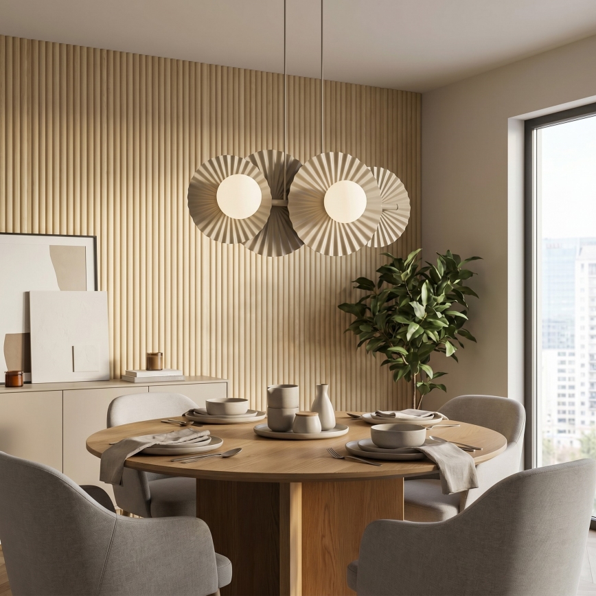 Suspension sur câble UMBRA 4xG9/8W/230V beige