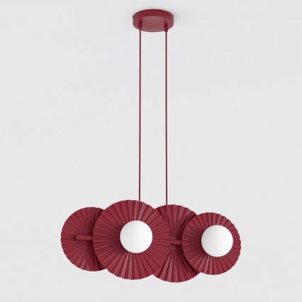 Suspension sur câble UMBRA 4xG9/8W/230V rouge