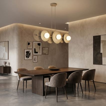 Suspension sur câble UMBRA 6xG9/8W/230V beige