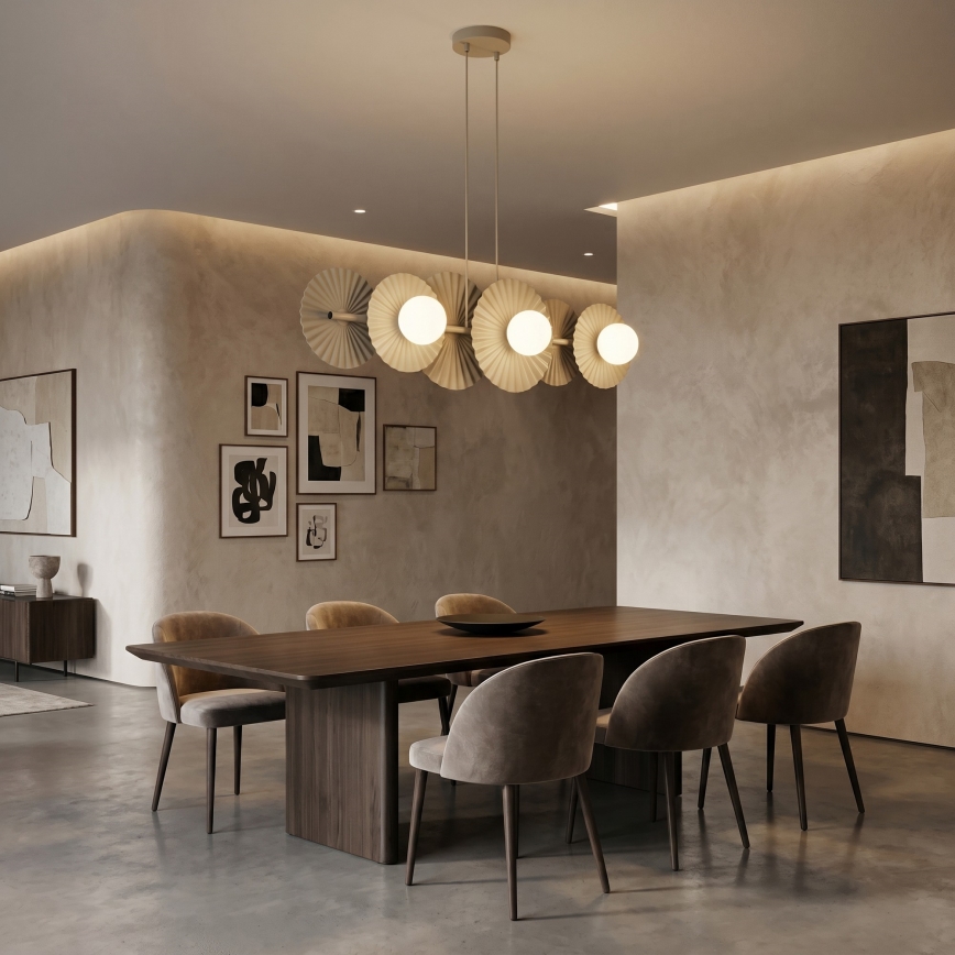 Suspension sur câble UMBRA 6xG9/8W/230V beige