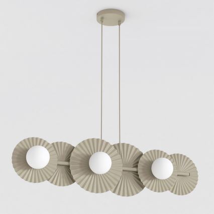 Suspension sur câble UMBRA 6xG9/8W/230V beige