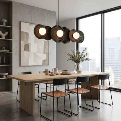 Suspension sur câble UMBRA 6xG9/8W/230V noire