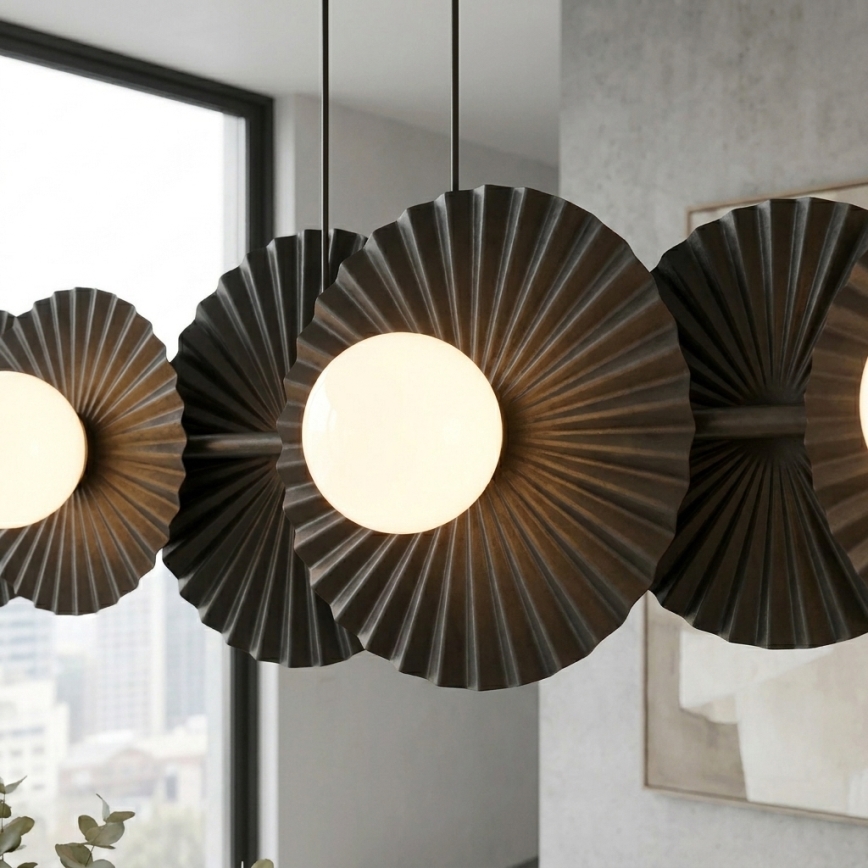 Suspension sur câble UMBRA 6xG9/8W/230V noire