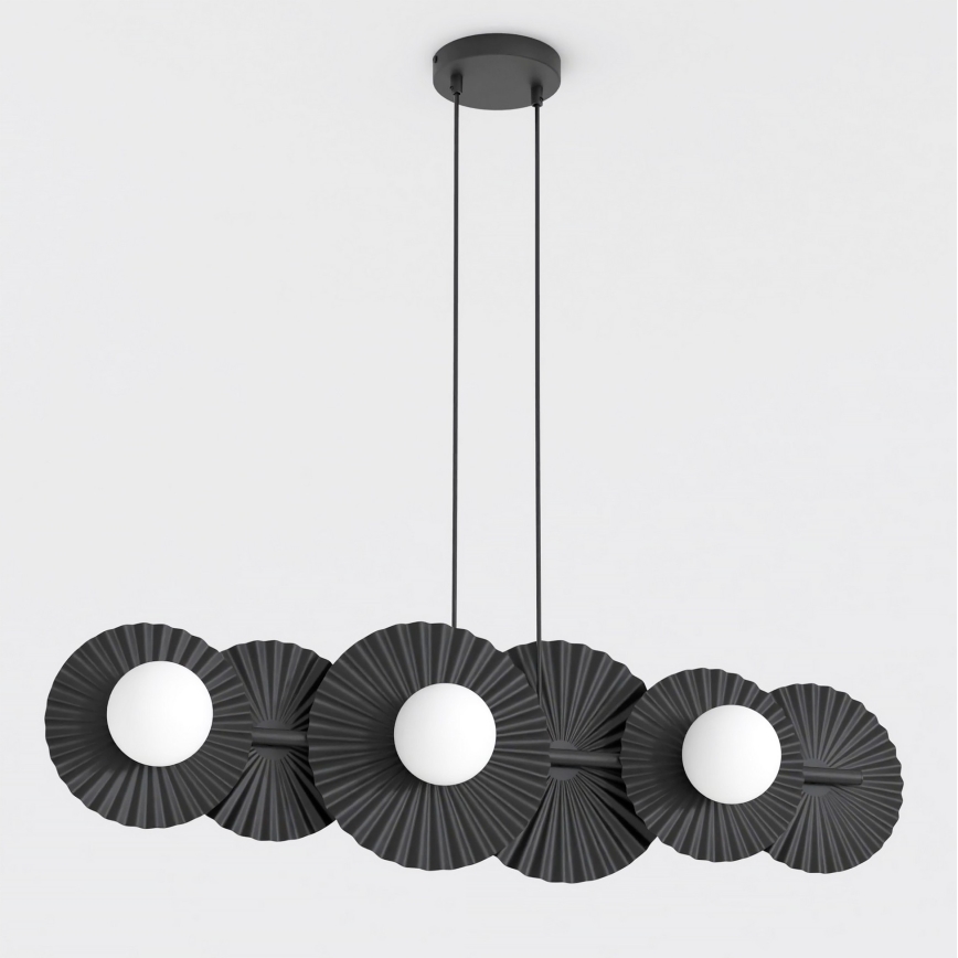 Suspension sur câble UMBRA 6xG9/8W/230V noire