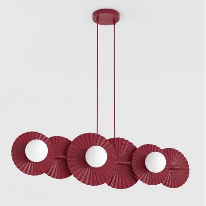 Suspension sur câble UMBRA 6xG9/8W/230V rouge