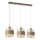 Suspension sur câble VALENTINO 3xE27/15W/230V beige/transparent