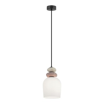 Suspension sur câble VALISIA 3xE27/40W/230V beige/olive