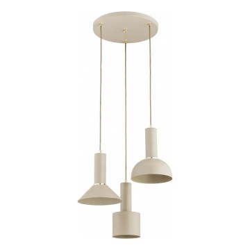 Suspension sur câble VANTI 3xE27/15W/230V beige