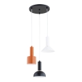Suspension sur câble VANTI 3xE27/15W/230V, multicolore