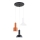 Suspension sur câble VANTI 3xE27/15W/230V, multicolore