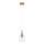 Suspension sur câble VELARE 1xE27/15W/230V, finition dorée/verre transparent