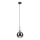 Suspension sur câble VELLO 1xE27/15W/230V noir/beige fumé/noir