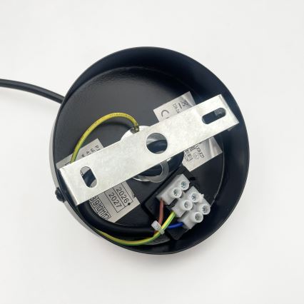 Suspension sur câble VELLO 1xE27/15W/230V noir/beige fumé/noir