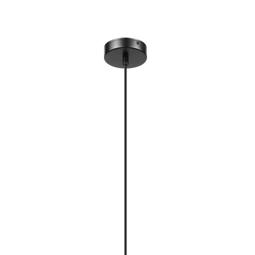 Suspension sur câble VELLO 1xE27/15W/230V noir/beige fumé/noir