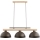 Suspension sur câble VERTA 3xE27/15W/230V marron/beige