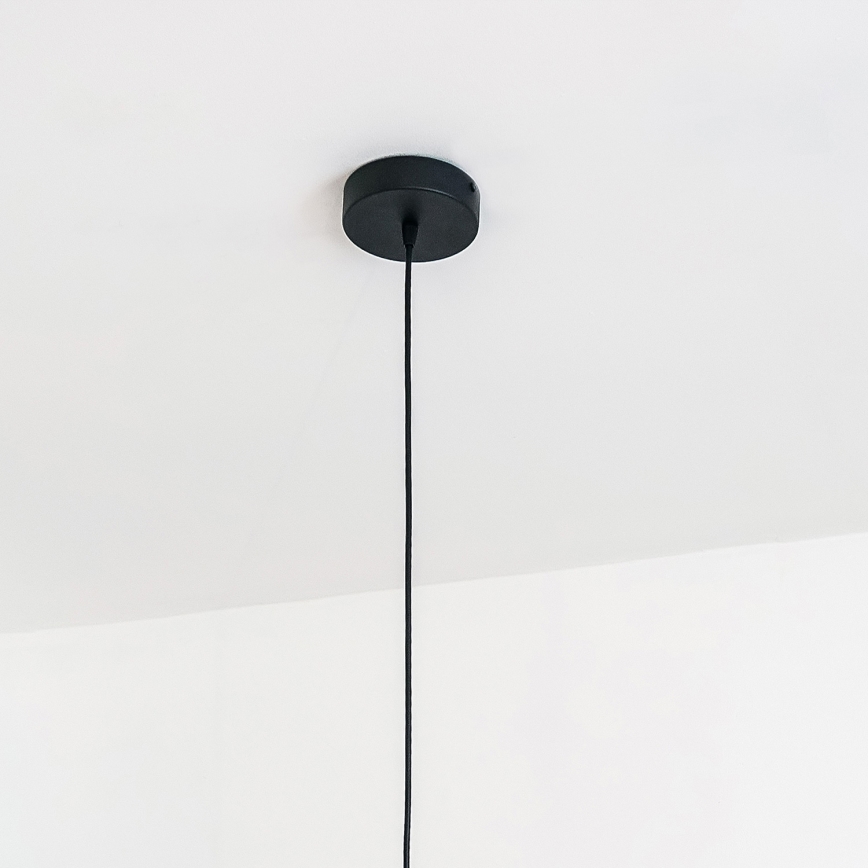 Suspension sur câble VESPER 1 x E27, 15 W, 230 V, Ø 30 cm, noir/doré