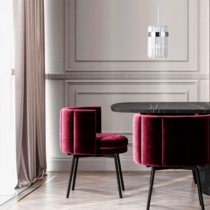 Suspension sur câble VETRO 1xE14/10W/230V chromé brillant