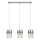 Suspension sur câble VETRO 3xE14/10W/230V, chrome brillant