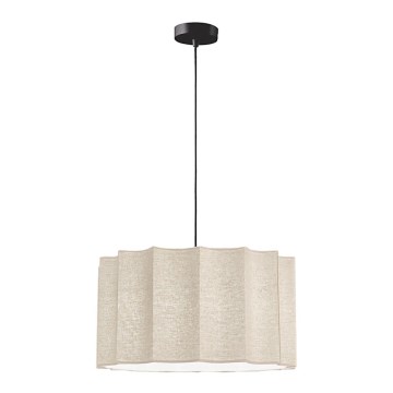 Suspension sur câble WAVY 1xE27/14W/230V beige